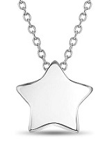 outstanding silver night sky star charm baby necklace